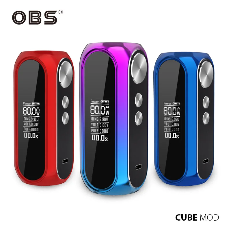Оригинальный мод OBS Cube встроенный аккумулятор 3000 мАч макс. 80 Вт Выход электронная