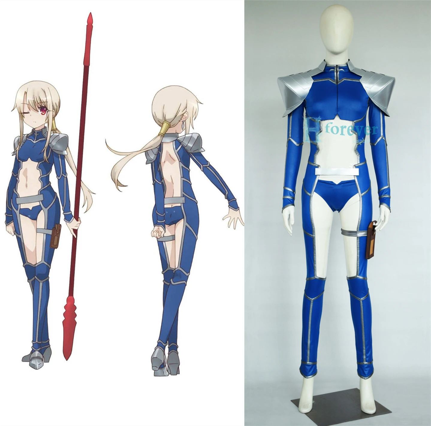 

Fate/Grand Order FGO Lancer Illyasviel Cosplay Costume Uniform Jumpsuit Halloween Carnival Party Outfit Custom Made 2021 NEW