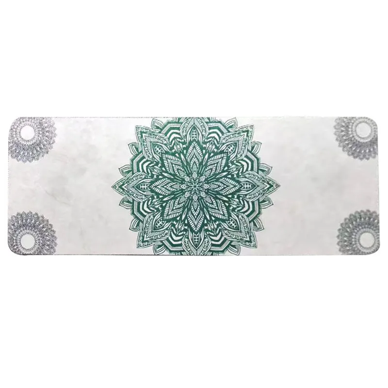 Экологичный нескользящий Расширенный складной коврик для йоги из натуральной