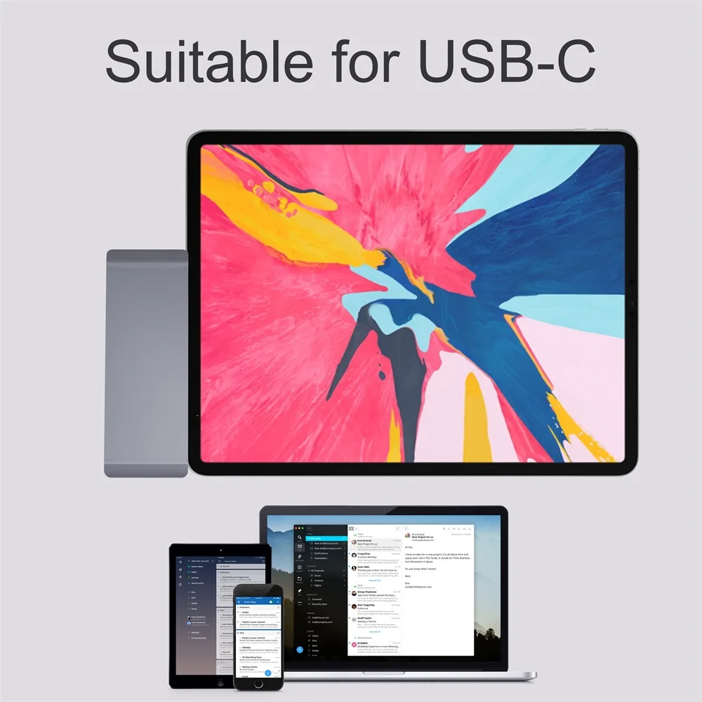 USB концентратор Type C на HDMI 4K док станция PD 100 Вт TF SD 3 0 для iPad Pro 2020 xiaomi huawei ПК Macbook