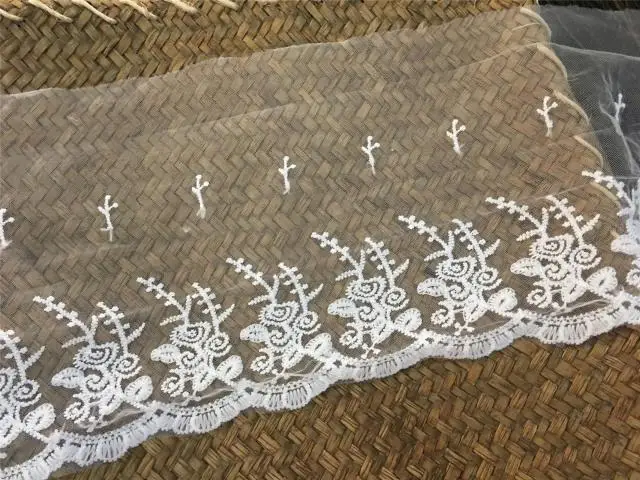 Сетка вышивка кружева белая сетка аксессуары 16 см в ширину | Дом и сад