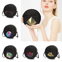ladies small round bag 2022 new cake bags handbag wild one shoulder messenger bag girl fashion wallet cosmetic storage bags
