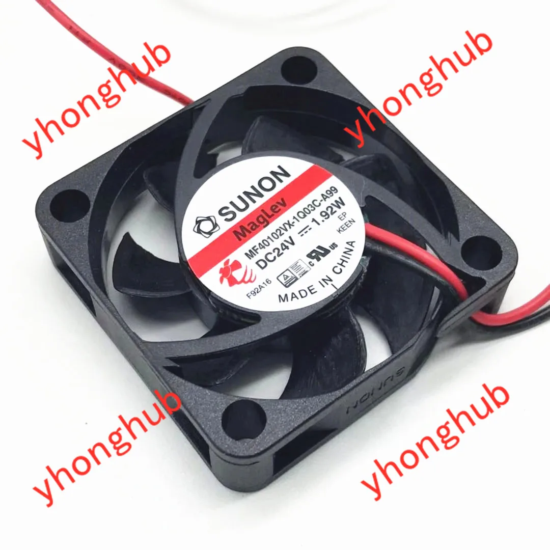 SUNON MF40102VX 1Q03C A99 Сервер охлаждающий вентилятор DC 24V 1 92 W 40x40x10 мм 2 провод|Кулеры и