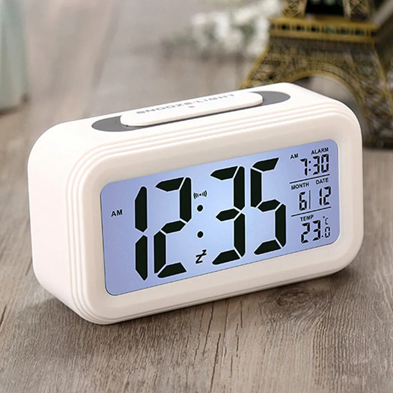 Прикроватная сенсорный будильник светодиодный цифровой электронные