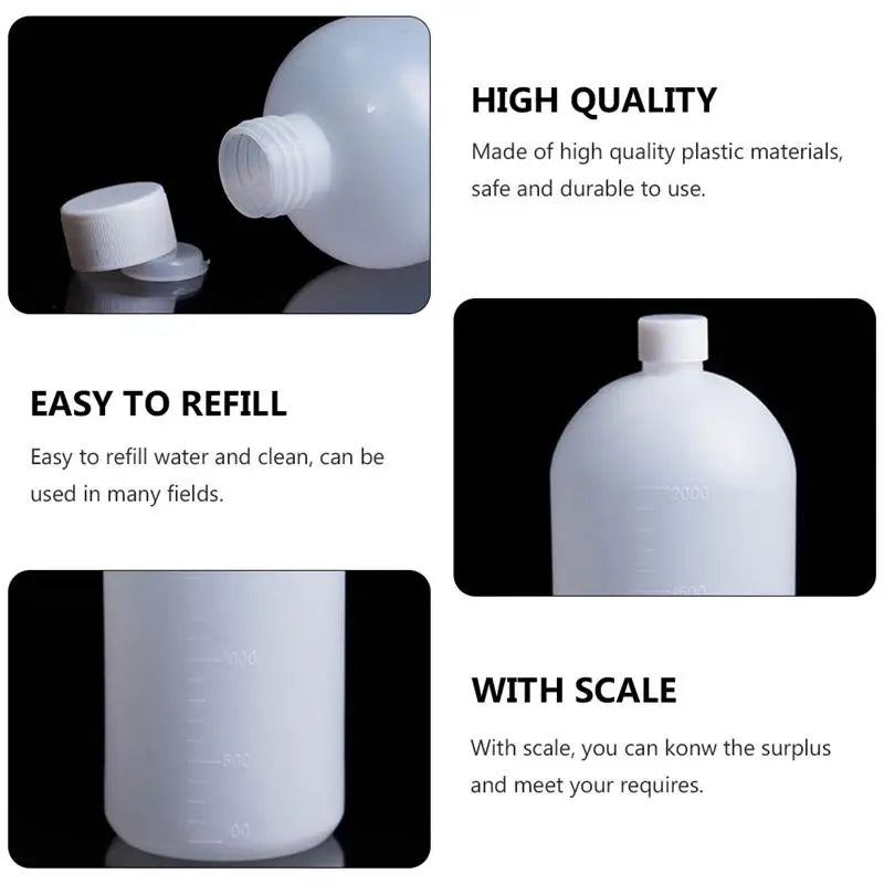 

3PCS Laboratory Reagent Bottle Leakproof Chemistry Experiment Reagent Bottle