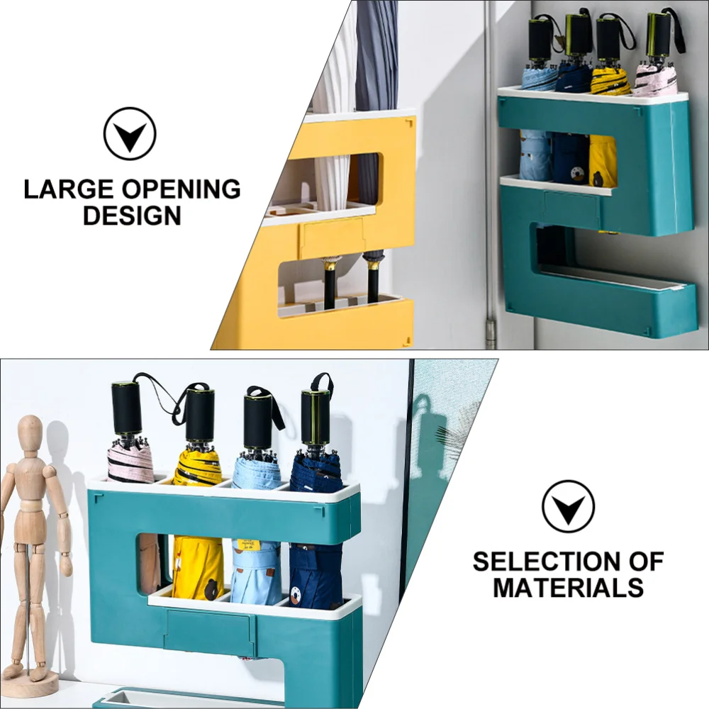 

1Pc Wall Umbrellas Storage Rack Creative Number-Shape Design Umbrellas Shelf