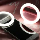 Лампа для селфи, кольцо для объектива мобильный телефон, портативная лампа для селфи с подсветкой, светодиодная лампа с зажимом для iPhone 11, фотография и видео