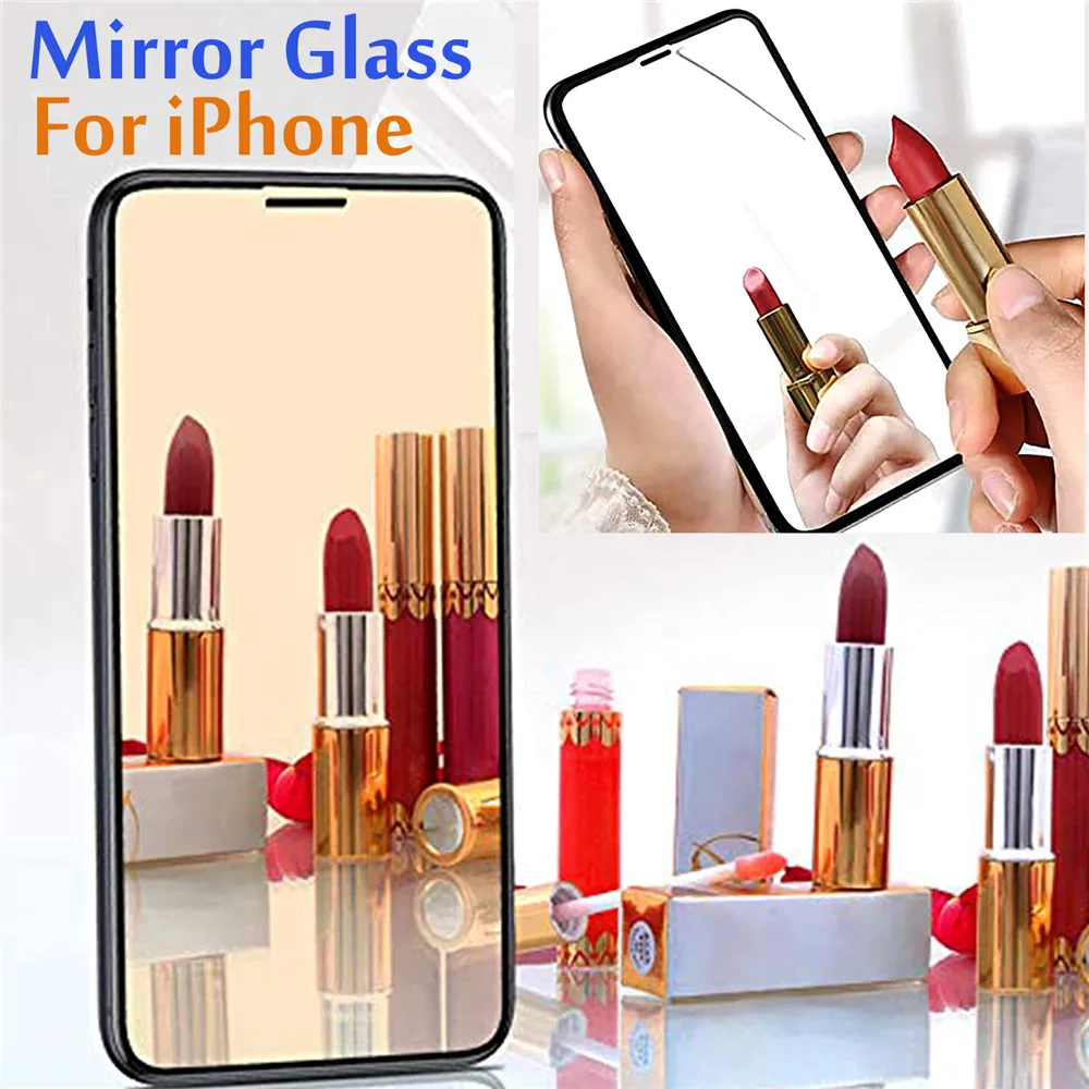

Зеркальная Защита экрана для iPhone 13 pro max, защитное стекло, Броня 12 11 x xr xs xsmax 7 8 plus se 2020 13pro mini 7plus 8 plus