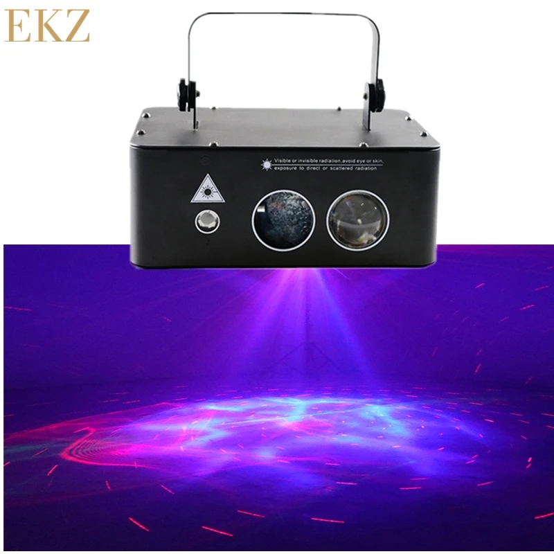 

Starry Sky Aurora Water Wave Pattern RGB 3IN1 DJ Disco KTV Sound Party Lights For Home Professional Stage Effect Laser Projector