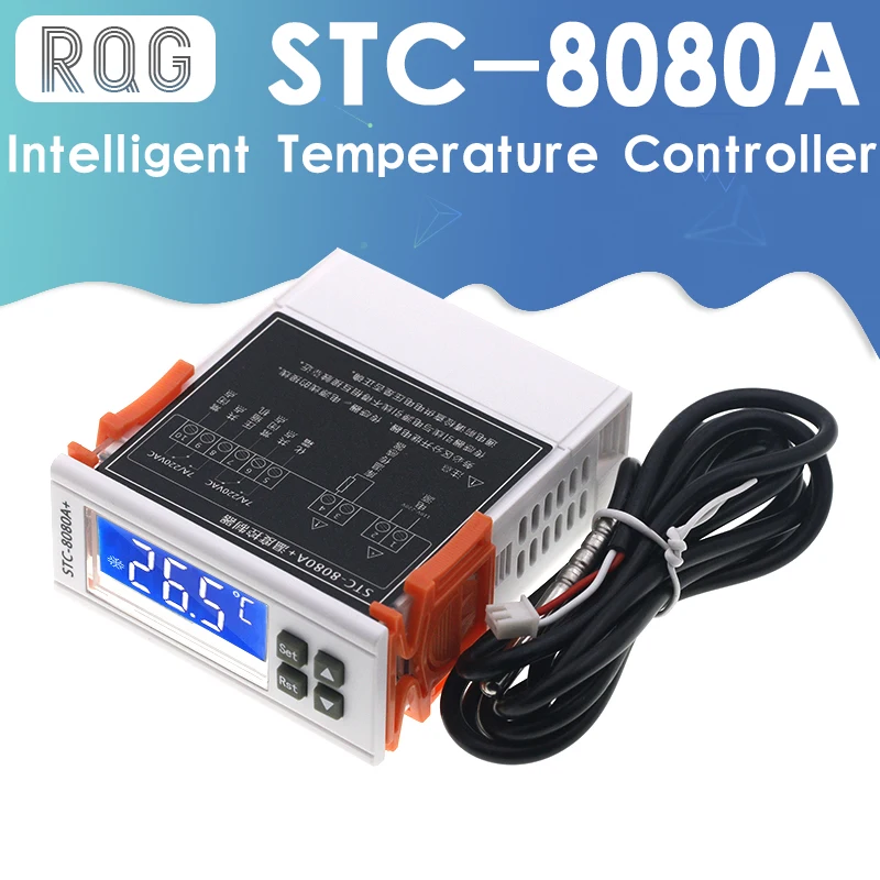 

STC-8080A+ Refrigerator Thermostat Temperature Controller Refrigeration Automatic Defrost Timer Intelligent Single Probe