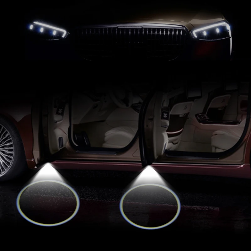 Светодиодный лазерный проектор для двери автомобиля лампа с логотипом Ghost Shadow Lada