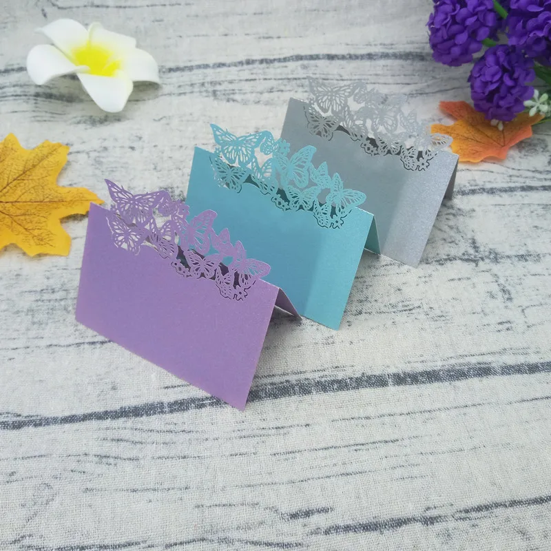 50 шт. лазерная резка Бумага виниловые карты одежда для свадьбы дня рождения