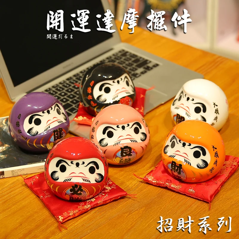 

Japan Lucky Cat Dharma Ceramic Decoration Creative Home Decoration Desktop Decoration Christmas Gift Birthday Gift feng shui