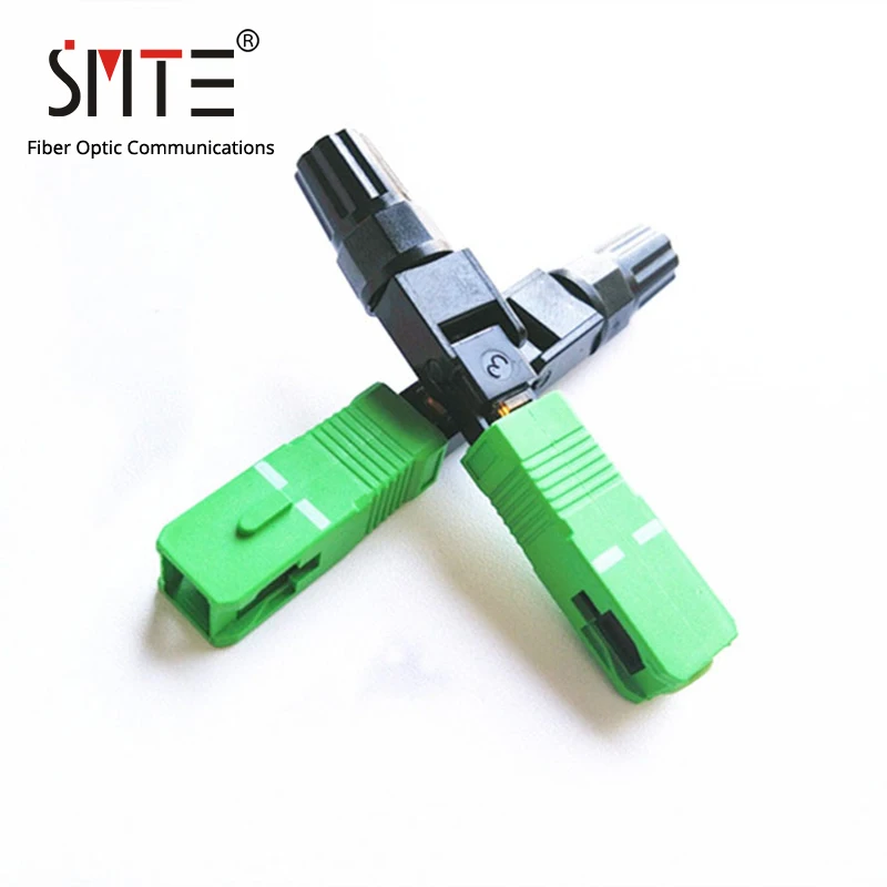 100pcs/lot Splicer SC APC single mode 60mm APCNPFG 8802-TLC/3 XF-5000-0322-3 Fast Connector SC/APC 0.2dB SM fiber optic | Мобильные