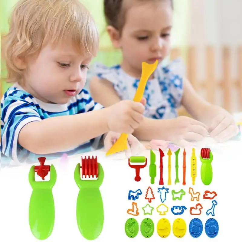 26 шт. учебный Пластилин моделирование формы комплект глины слизи игрушки для