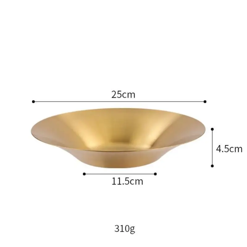 Creative Stainless Steel Straw Hat Plate Pasta Salad Deep Soup Household Tableware Dish Western Food | Дом и сад
