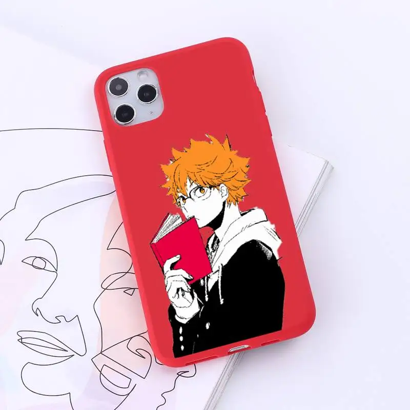 

Haikyuu Love Volleyball anime high quality luxury Phone Case Candy Color for iPhone 6 7 8 11 12 s mini pro X XS XR MAX Plus