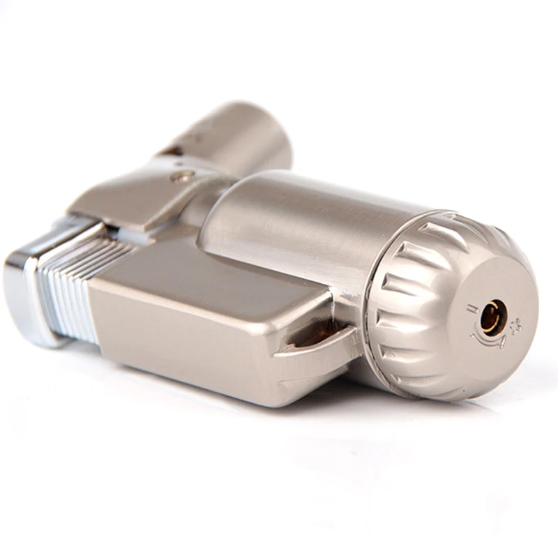 

Outdoor Mini Butane Jet Lighter Turbo Torch Lighter Fire Windproof Spray Gun Metal Lighter (NO GAS) Cigarette Accessories