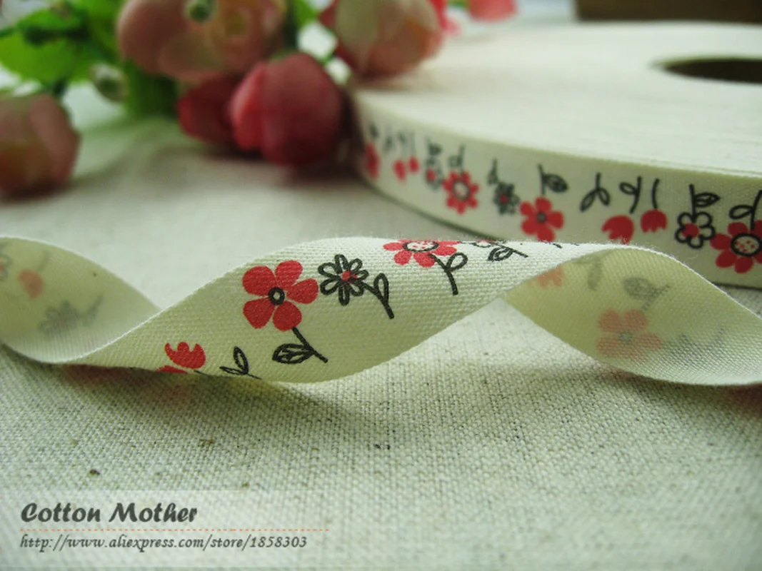 Этикетки для одежды Booksew этикетки обувь хлопковая лента маленькая Цветочная