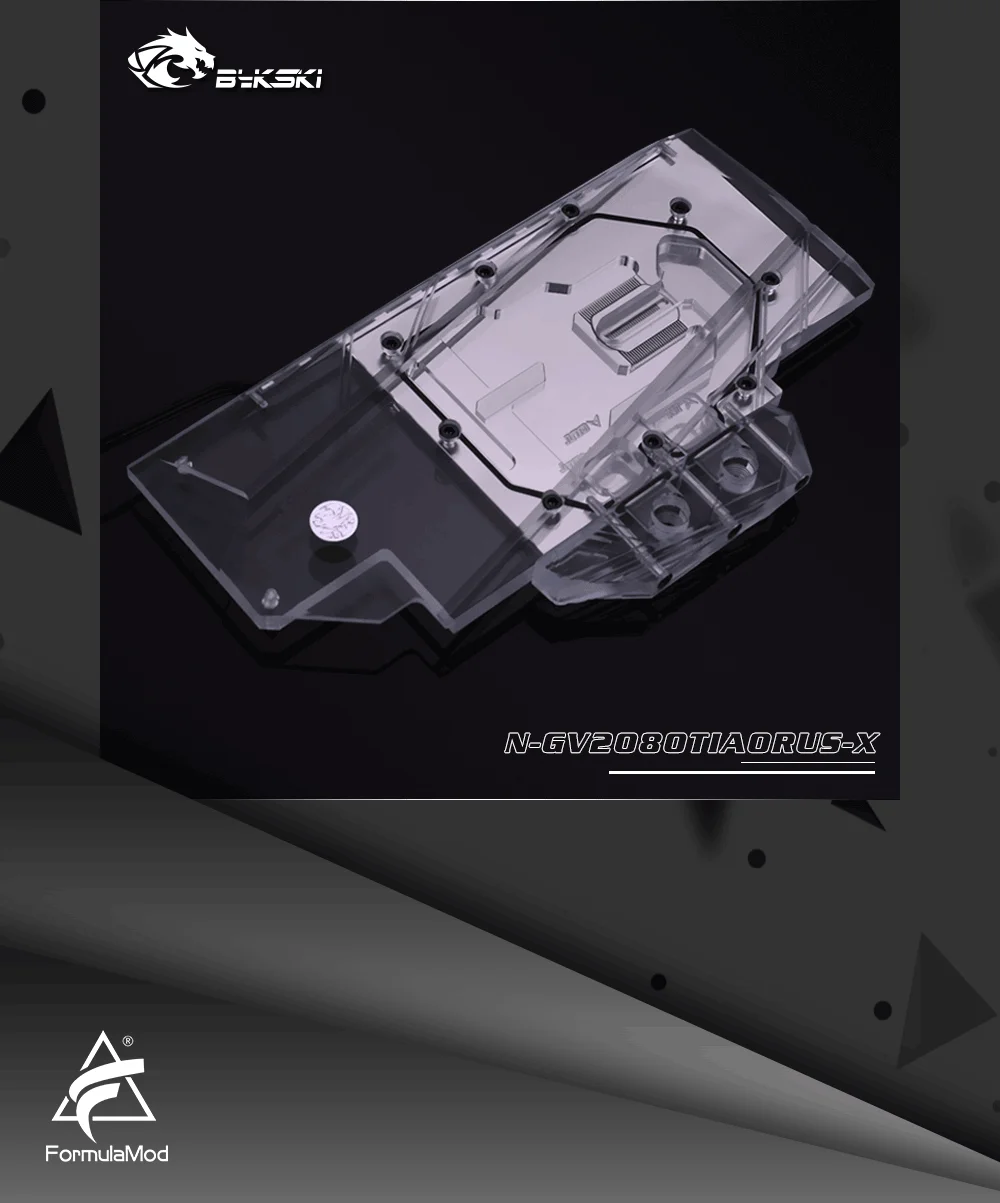 Bykski N-GV2080TIAORUS-X, полное покрытие видеокарты водяного охлаждения блок для Gigabyte AORUS RTX2080Ti Xtreme 11G/8G
