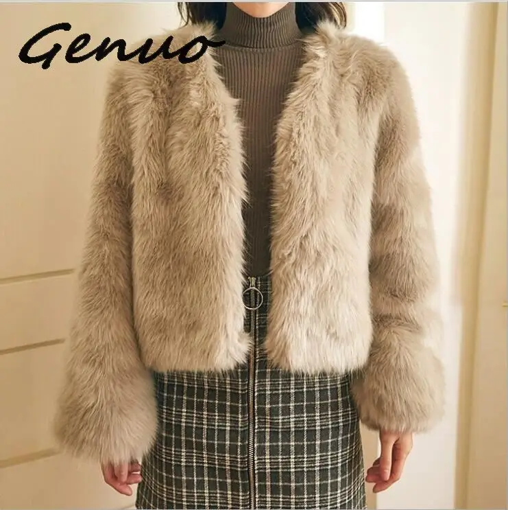 Women Winter Jackets Coats 2020 Thicken Warm Faux Fur Coat Outerwear Casual Shaggy Fake Fur Jacket Female Cozy Long Overcoats
