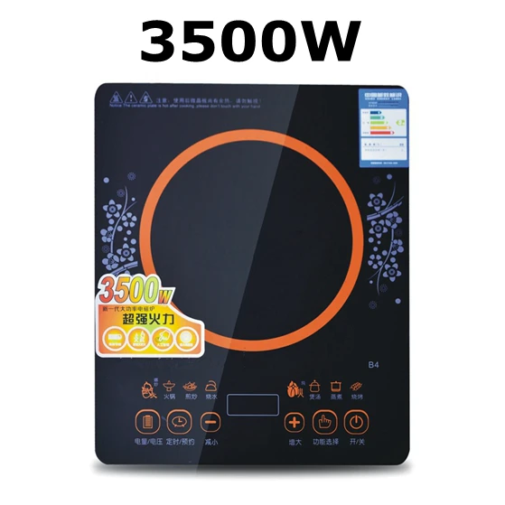 3500W DMWD Бытовая индукционная плита с сенсорным управлением, ультратонкая кухонная Электроплита для варки/тушения/жарки, 12 часов - Цвет: 3500W