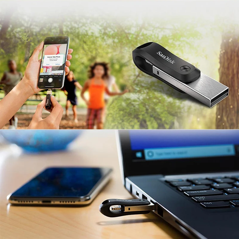 Флеш-накопитель sandisk iXpand 128GB 256GB USB3.0 OTG палка диск на ключе памяти для телефона для iPhone iPad iPod Memory Stick