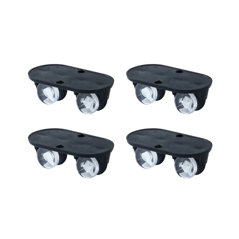 

4pcs Sticky Box Bottom Pulleys Storage Box Pulley Accessories Bottom One-way Household CastersStorage Box