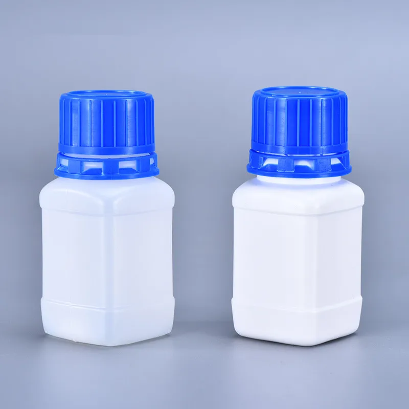 60 мл 100 250 пустые химические реагент бутылки HDPE образец жидкий контейнер узкий рот