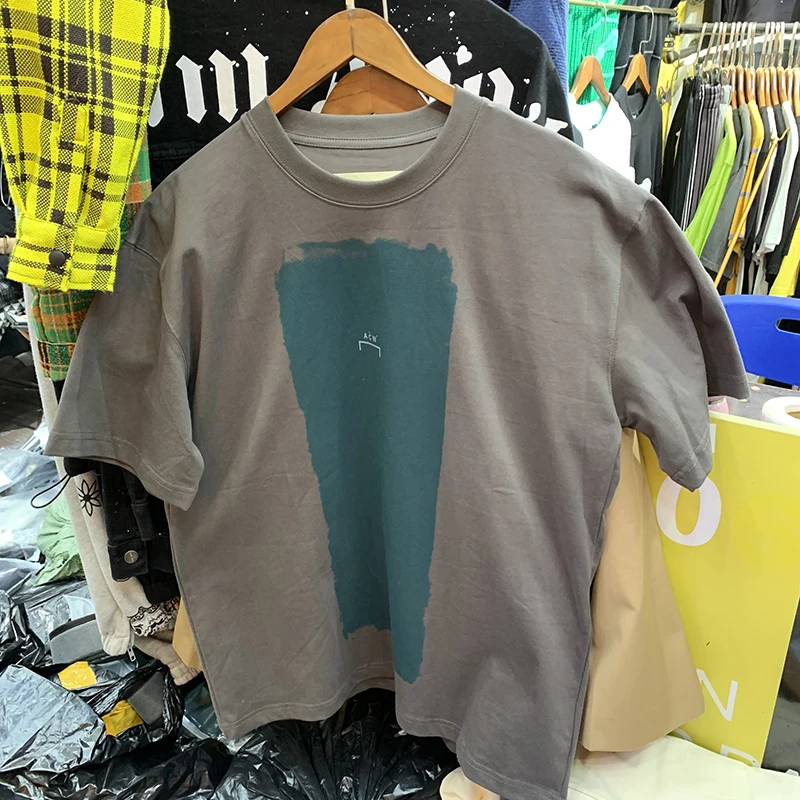 

High Street Splash Ink Graffiti A-COLD-WALL* T Shirts Men Women 1:1 Cotton O-Neck Industrial Style CW A COLD WALL Top Tees