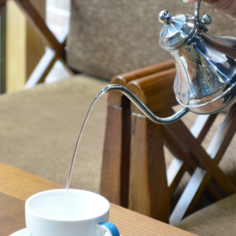 420 мл чайник для кофе из нержавеющей стали залейте гусиную шею ручной капельный с