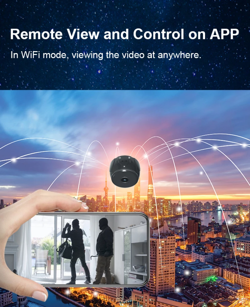 A9 Mini Camera WiFi HD Wireless Remote Monitor Tiny IP Video Recorder Motion-Detectio | Электроника