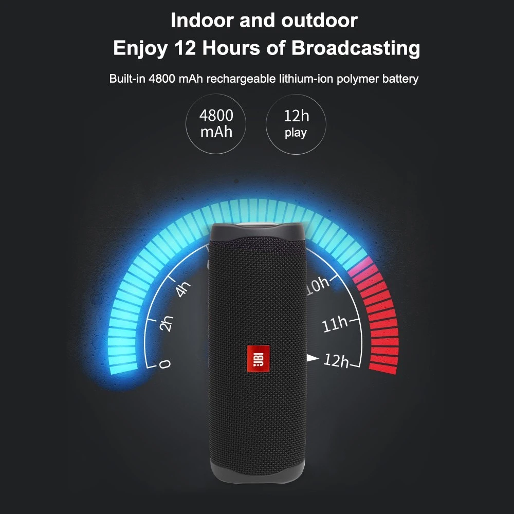 Flip 5 Wireless Speaker Original Bluetooth Portable Large Powerful Speakers waterproof Outdoor Surround Stereo | Электроника