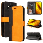 Чехол-книжка с кошельком Poco X3 Pro 2021 в стиле ретро для Xiaomi Pocophone X3 NFC, кожаный чехол с защитой 360 градусов, чехол для Mi Poco X3 Pro X 3 NFC