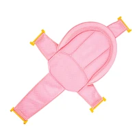 adjustable non slip cross shaped bath mesh net comfortable shower mat for newborn infant children baby bath seat air mesh