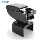 Универсальный подлокотник для автомобиля, центральный Универсальный модельный подлокотник, ящик для хранения автомобильных аксессуаров, модификация модифицированные детали, с USB-светодиодом