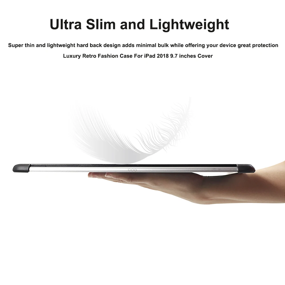 Кожаный чехол карандаш для iPad 6 поколения Бизнес Тонкий из микрофибры с
