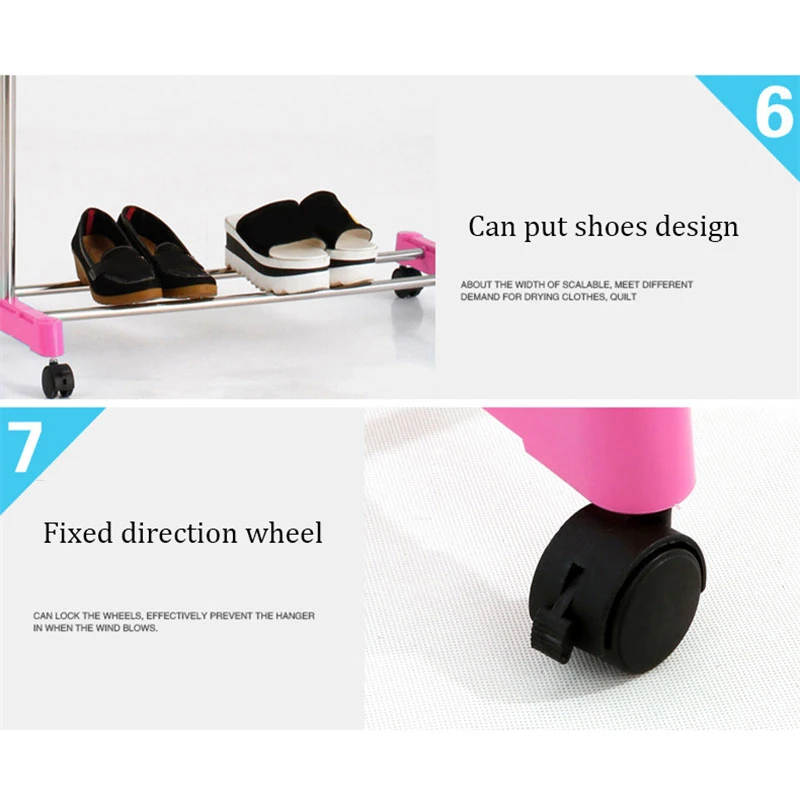 Простая складная вешалка для одежды подвижная сборная пальто регулируемая