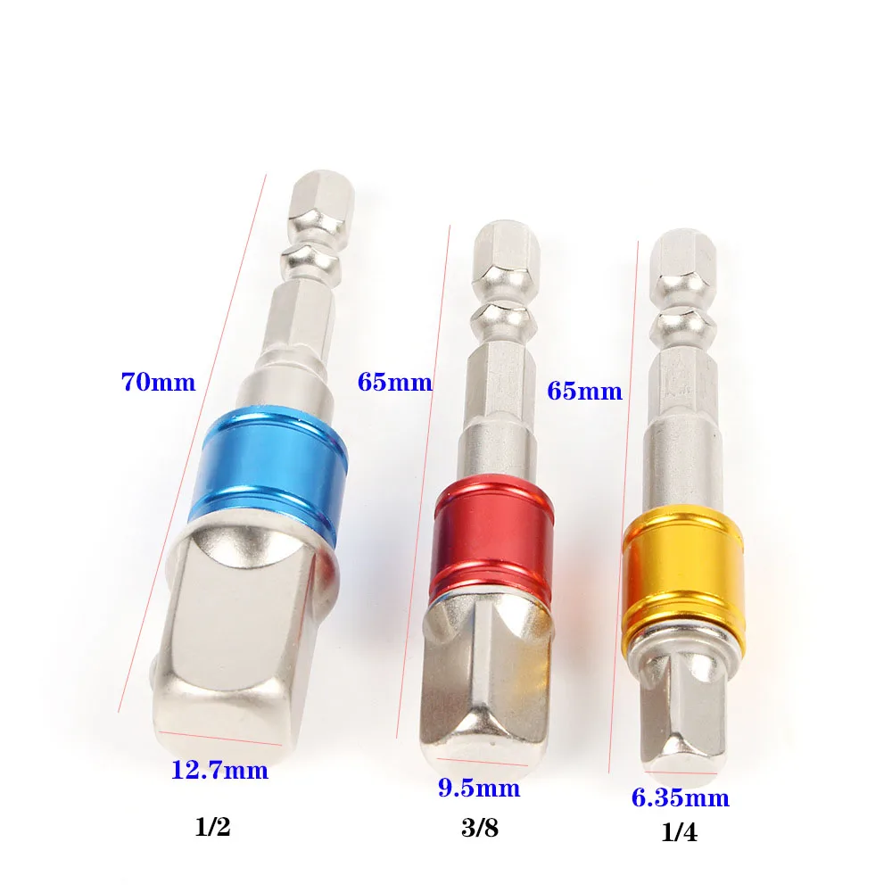 3 шт. бурильные гнездо адаптера для Ударная дрель с шестигранным хвостовиком