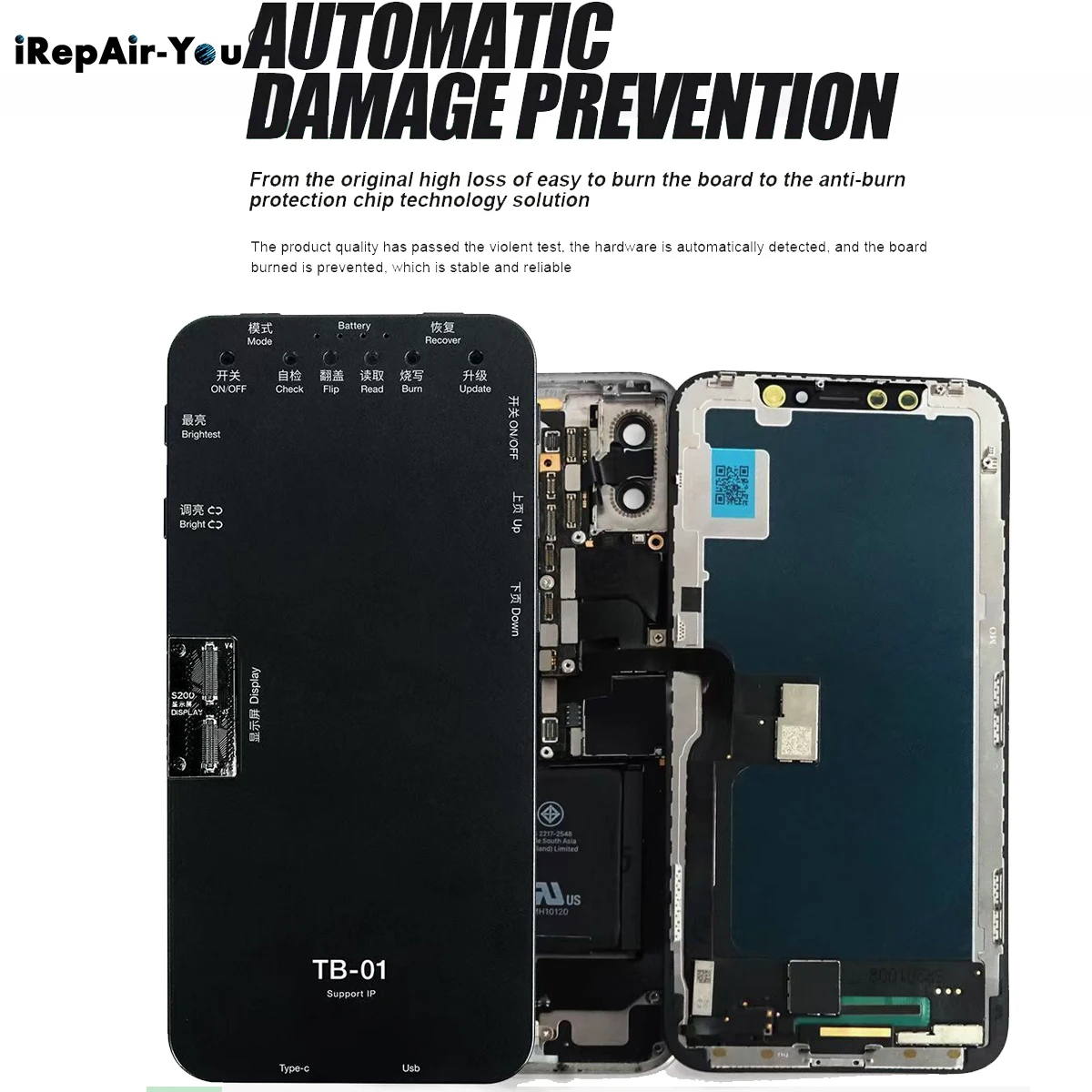 

Тестер с ЖК-экраном для iPhone 12 mini 11 Pro Max X Xs MAX XR 8 7 6S Plus, программатор для проверки окружающего света