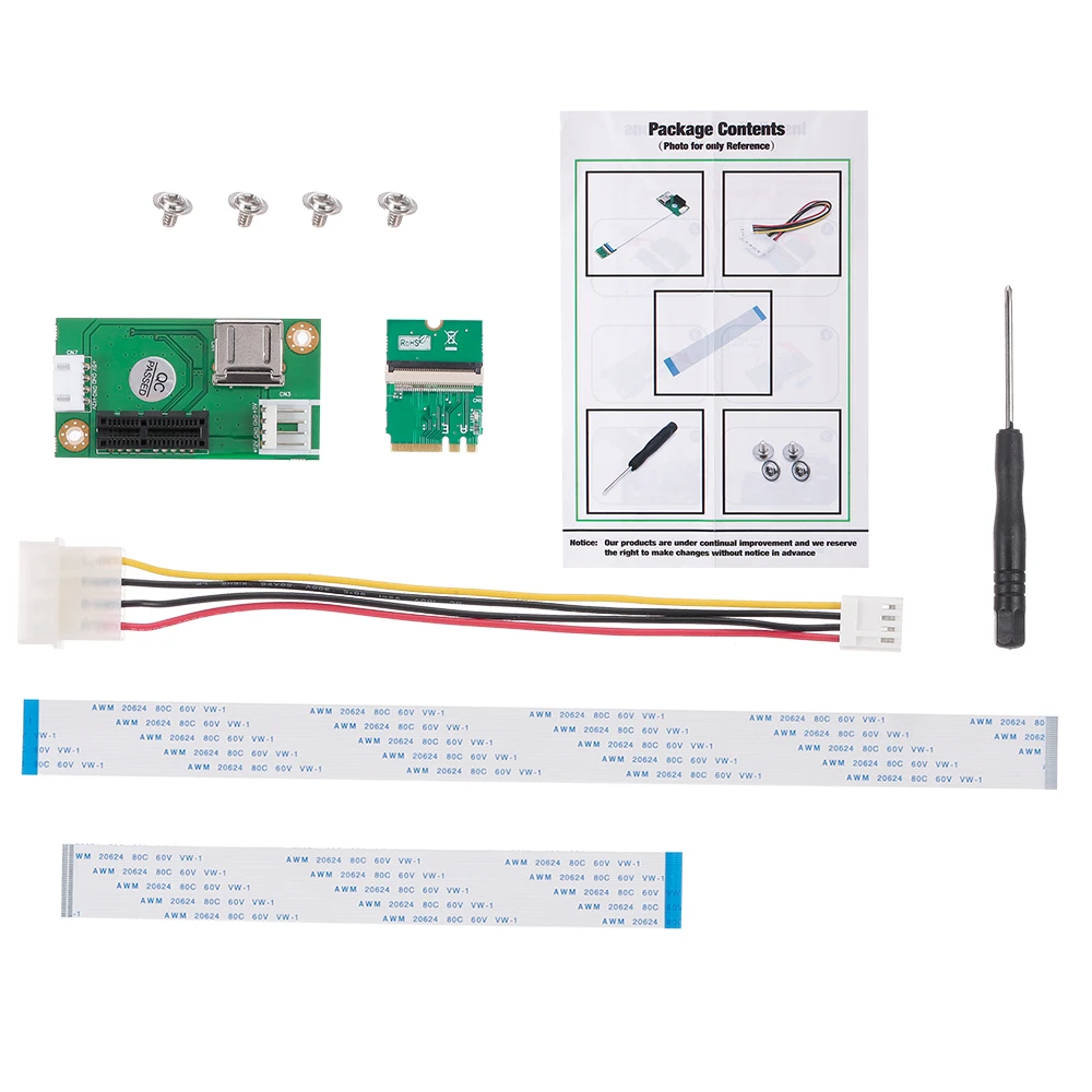 

NGFF M.2 Key A/E to PCI-E Express 1X Extension Cord with High Speed FPC Cable PCI-E Converter Adapter Card Support Windows 2000