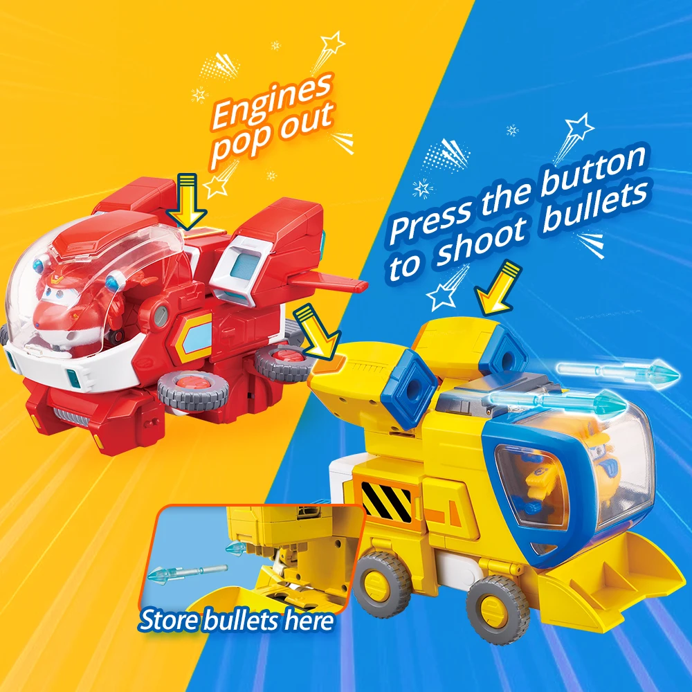 Супер Крылья большой робот костюм Джетт и Донни 3 в 1 автомобиль самолет