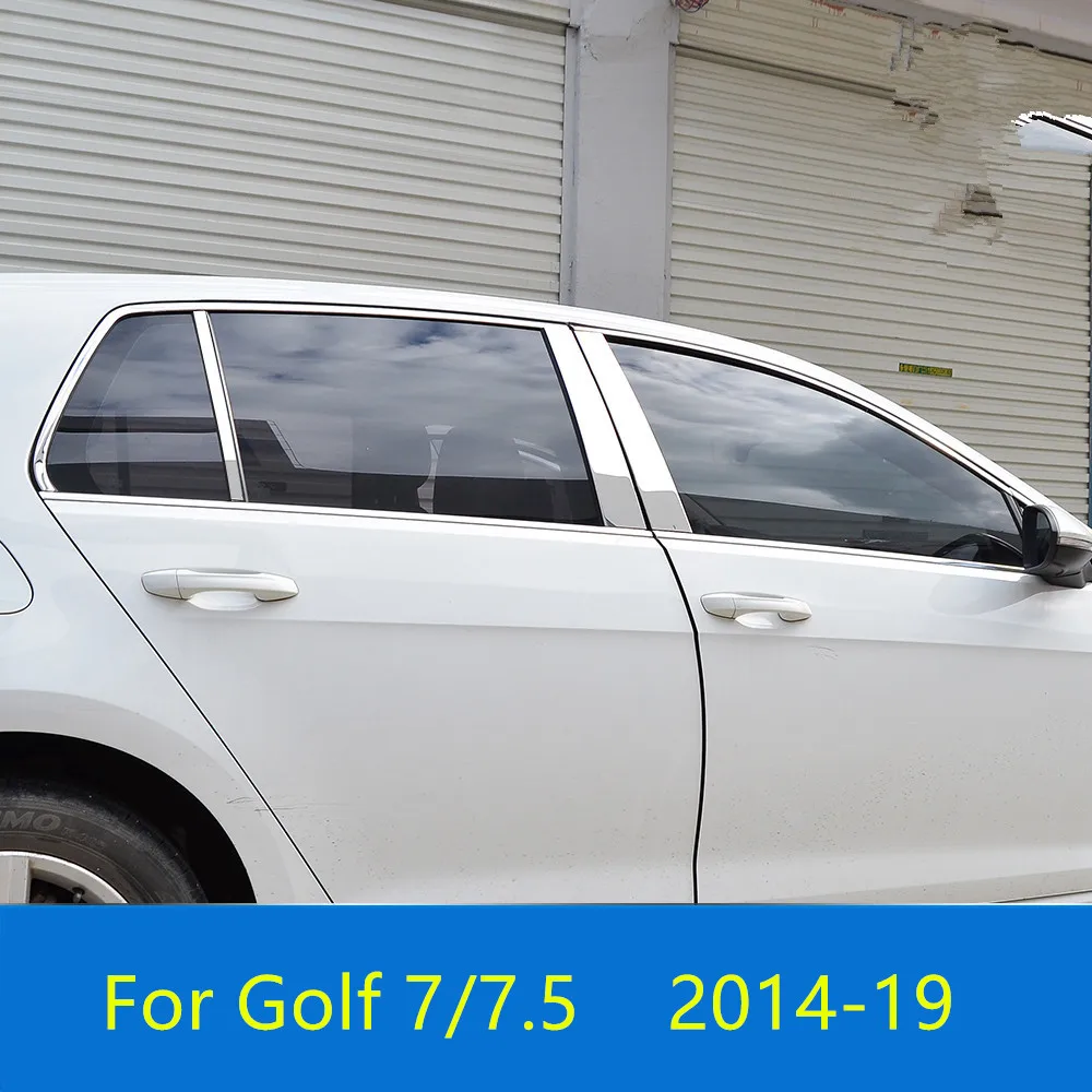 Декоративные молдинги из нержавеющей стали для очков Volkswagen Golf 7/7 5 2014 15 16 17 18 2019