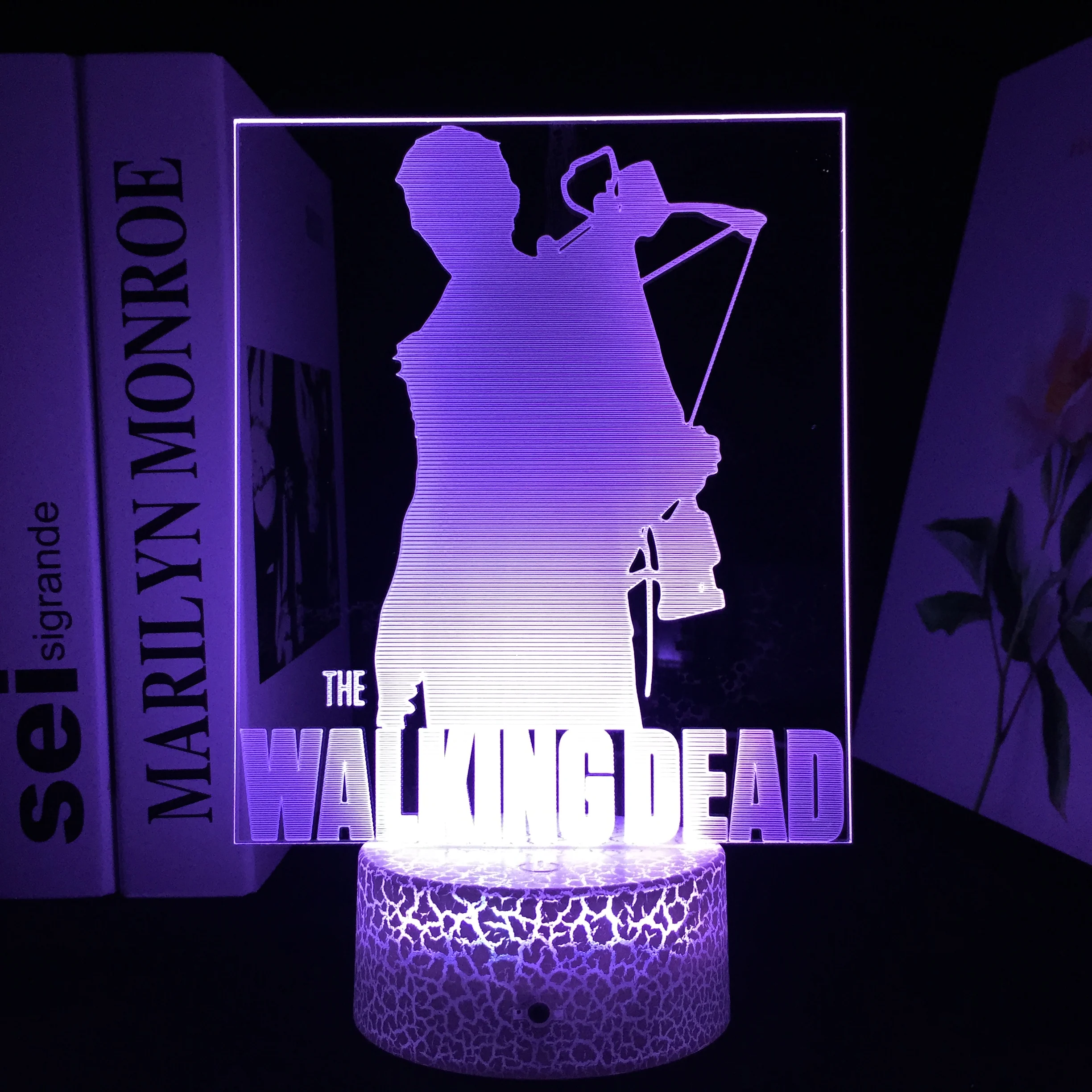 

3D Светодиодная лампа в виде букв, с треснувшим основанием