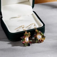 classic ladies pearl earrings 14k gold filled earrings flower shape earrings long tassel butterfly pendant earrings new earrings