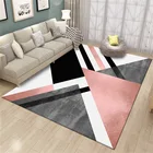 Современный декоративный ковер в скандинавском стиле геометрический Коврик, Нескользящие розовые коврики для гостиной, спальни, прихожей, коврик для гостиной 160x230