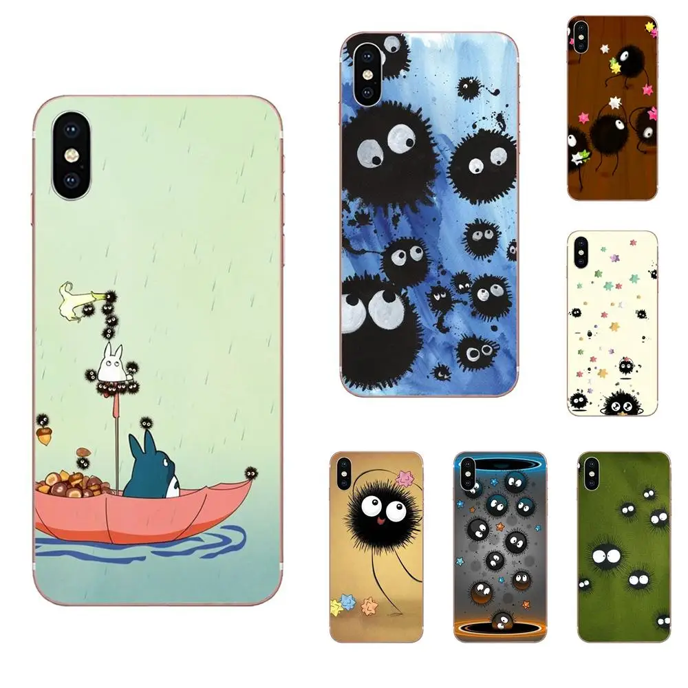 Для Galaxy Grand A3 A5 A7 A8 A9 A9S On5 On7 Plus Pro Star 2015 2016 2017 2018 TPU Art Print Totoro Portal Soot Sprite | Мобильные