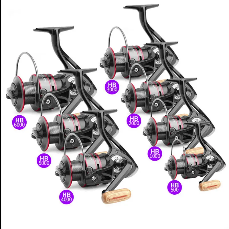 

Metal Spinning Reel 8KG Max Drag Line Spool Saltwater Fishing Accessories Sea Lake Fishing The Perfect Fishing Tool HB500-7000
