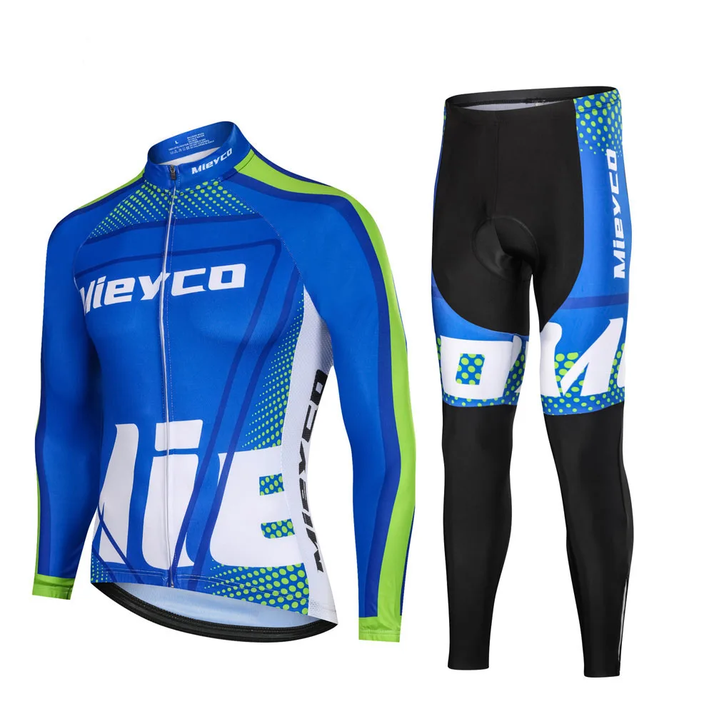 

Fashionable men's bicycle suit cycling suit long-sleeved shirt trousers suit mountain bike clothing breathable and comfortable