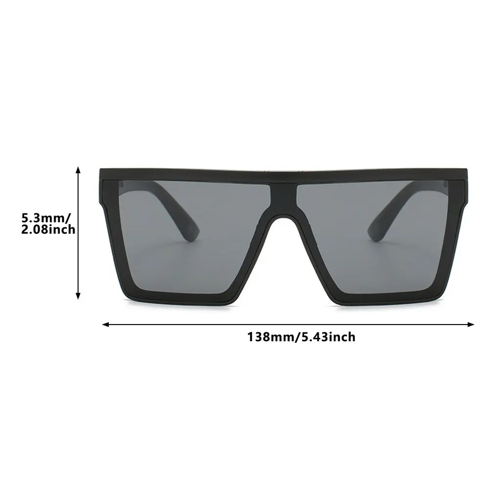 

Siamese Ladies Fashion Hip-hop Sunglasses Women Square Oversized Sun Glasses Christmas Gift For Female